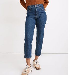 Madewell Petite Perfect Vintage Straight Crop Jean - Size 27P - Edendale Wash